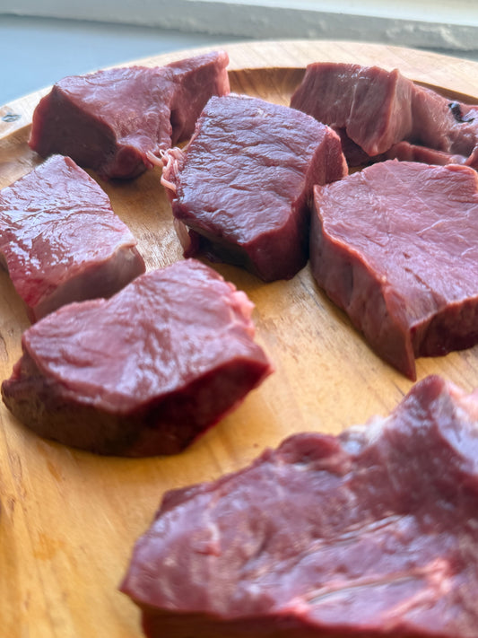 Cuore di Bovino a Pezzi 500gr