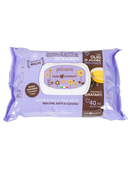 Salviette detergenti umidificate